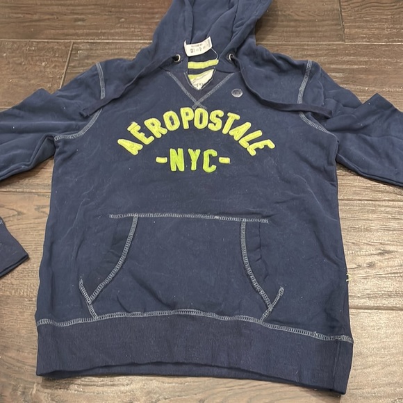 Brand new Aeropostale Navy Hoodie size L - Picture 2 of 4